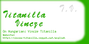 titanilla vincze business card